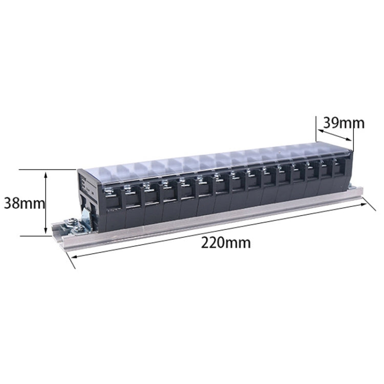 CHINT TD-2015 Terminal Block Rail Type Wiring Block Paralleling Wires Wire Connector - Booster Cable & Clip by CHNT | Online Shopping South Africa | PMC Jewellery | Buy Now Pay Later Mobicred