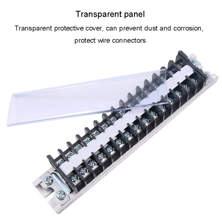 CHINT TD-1520 Terminal Block Rail Type Wiring Block Paralleling Wires Wire Connector - Booster Cable & Clip by CHNT | Online Shopping South Africa | PMC Jewellery | Buy Now Pay Later Mobicred