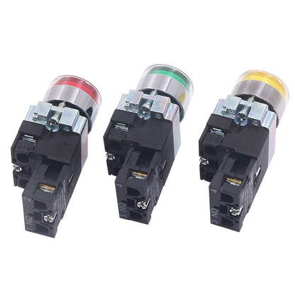 CHINT NP2-BW3461/220V 1 NO Pushbutton Switches With LED Light Silver Alloy Contact Push Button - Car Switches by CHINT | Online Shopping South Africa | PMC Jewellery | Buy Now Pay Later Mobicred