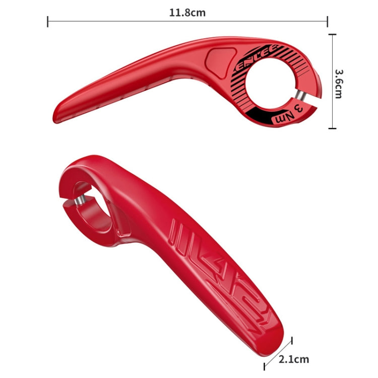 ENLEE E-45616 1pair Bicycle Handlebar Covers Cow Sheeps Horn Grips Joystick Sleeve Accessories(Black) - free shipping - PMc TechLife - Order now!
