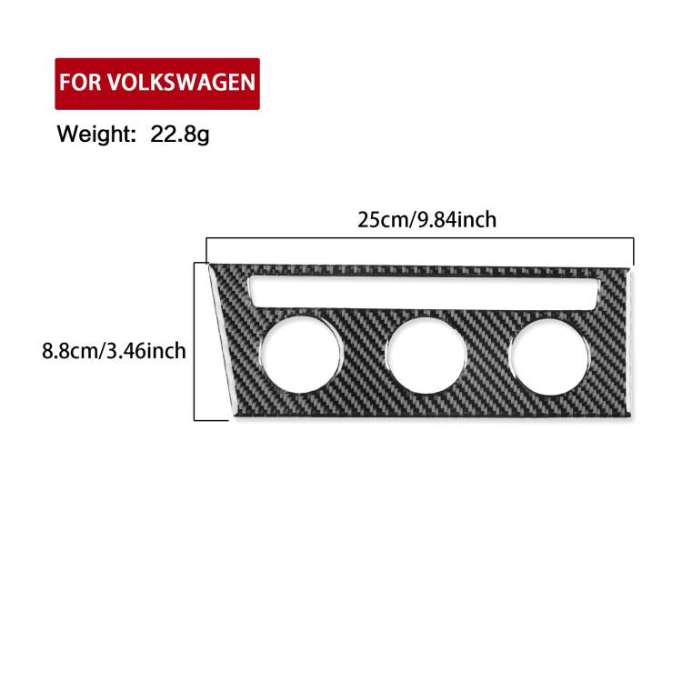 For Volkswagen Sagitar 2019-2023 A Model Left-Hand Drive Central Control Air Conditioning Panel Sticker(Black) - Car Interior Mouldings by PMc TechLife | Online Shopping South Africa | PMc TechLife | Buy Now Pay Later Mobicred