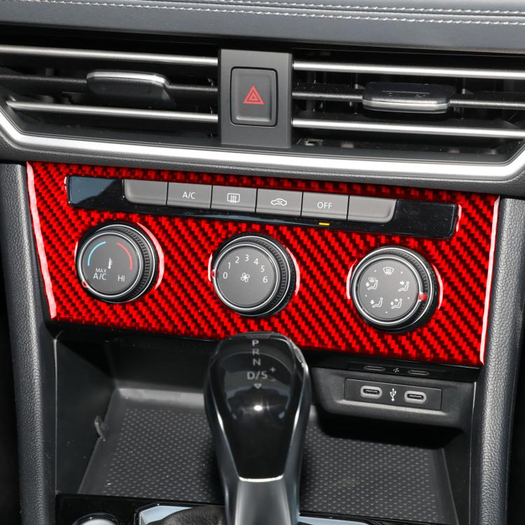 For Volkswagen Sagitar 2019-2023 A Model Left-Hand Drive Central Control Air Conditioning Panel Sticker(Black) - Car Interior Mouldings by PMc TechLife | Online Shopping South Africa | PMc TechLife | Buy Now Pay Later Mobicred