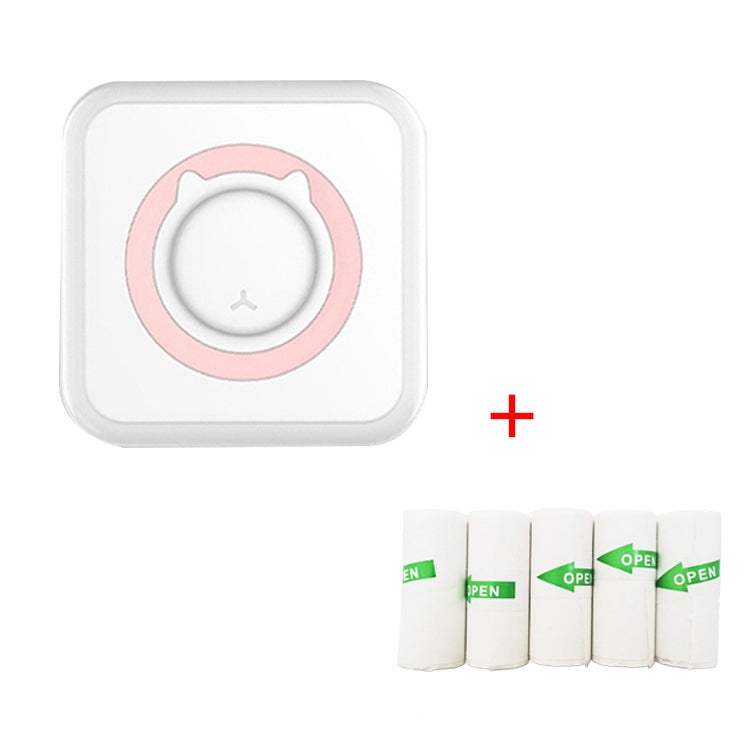 C15 Mini Student Bluetooth Inkless Photo Label Thermal Printer, Spec: Pink+5 Stickers - free shipping - PMC TechLife - Order now!