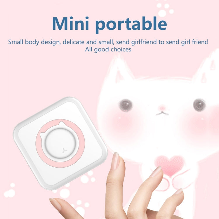 C15 Mini Student Bluetooth Inkless Photo Label Thermal Printer, Spec: Pink+5 Stickers+5 Paper - Photo Printers by Huawei | Online Shopping South Africa | PMC TechLife | Buy Now Pay Later Mobicred
