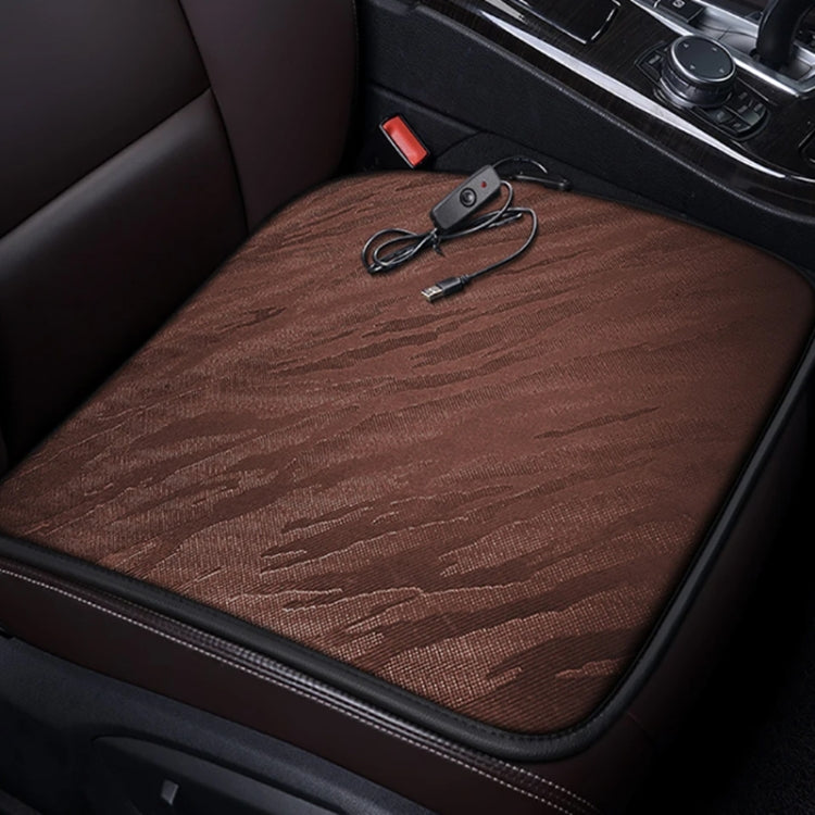5V Car USB Interface Electric Heating Seat Cushion, Color: Classic Black - Seat Accessories by PMC TechLife | Online Shopping South Africa | PMC TechLife | Buy Now Pay Later Mobicred