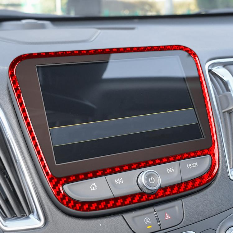For Chevrolet Malibu 2016-2022 B Model Left-hand Drive Navigation Panel Sticker(Red) - Car Interior Mouldings by PMc TechLife | Online Shopping South Africa | PMc TechLife | Buy Now Pay Later Mobicred