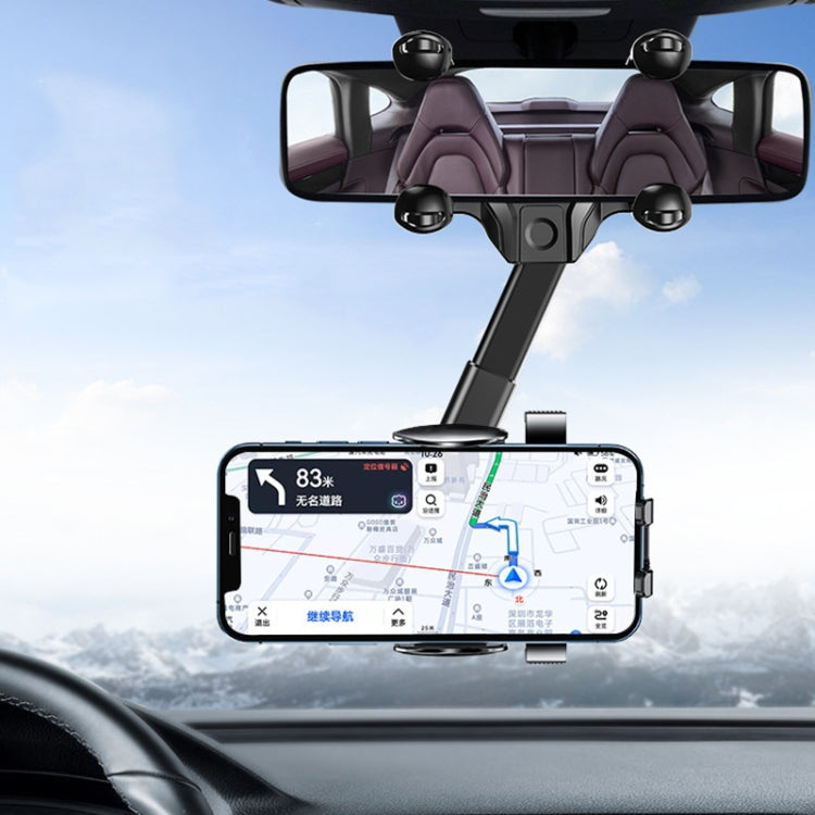 Car Rearview Mirror Mobile Phone Holder Multifunctional AR Navigation Support Bracket(Extending Rod) - Car Holders by PMC Jewellery | Online Shopping South Africa | PMC Jewellery | Buy Now Pay Later Mobicred