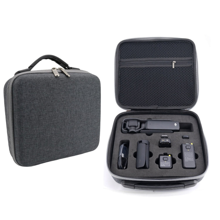 For DJI Osmo Pocket 3 Action Camera All-in-One Storage Bag Hand Cluth(Grey) - Case & Bags by PMC Jewellery | Online Shopping South Africa | PMC Jewellery | Buy Now Pay Later Mobicred