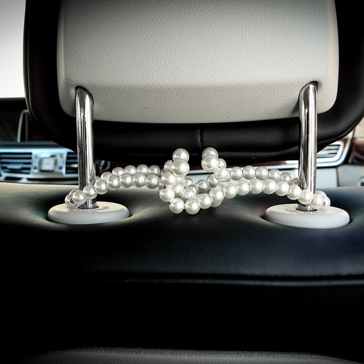 Stainless Steel Pearl Multifunctional Car Seat Back Hook(Mobile Bracket Pearl) - Auto Fastener & Clips by PMC TechLife | Online Shopping South Africa | PMC TechLife | Buy Now Pay Later Mobicred