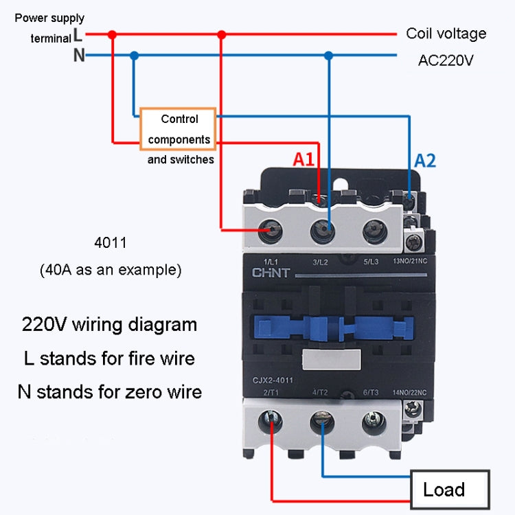 CHNT CJX2-8011 80A 220V Silver Alloy Contacts Multi-Purpose Single-Phase AC Contactor - free shipping - PMC TechLife - Order now!