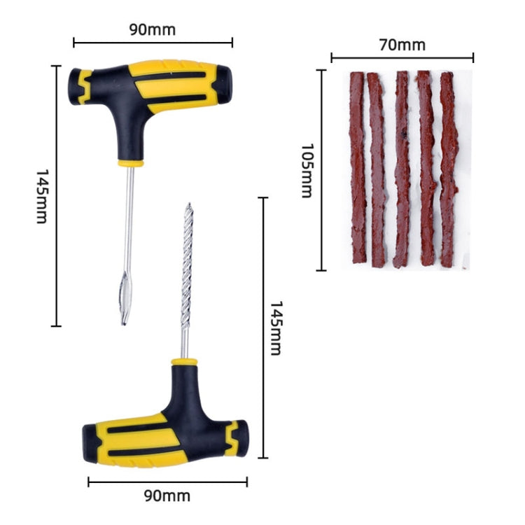 10pcs-1 Automotive Vacuum Tire Repair Tool Car Tire Patching Instrument Set - Tire Repair & Installation Tools by PMC Jewellery | Online Shopping South Africa | PMC Jewellery | Buy Now Pay Later Mobicred