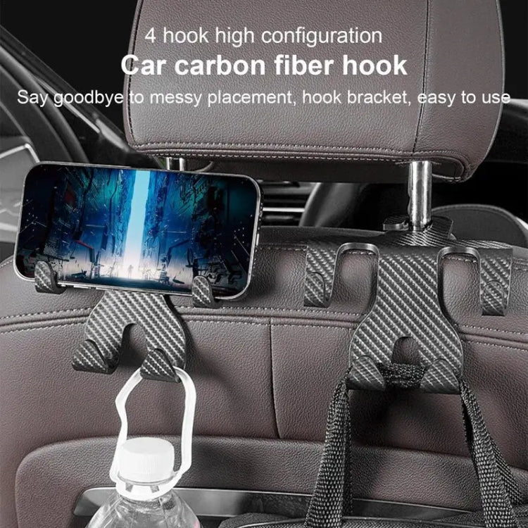 Car Storage Hook Rear Seat Invisible Multi-function Mobile Phone Holder(Black) - Auto Fastener & Clips by PMC Jewellery | Online Shopping South Africa | PMC Jewellery