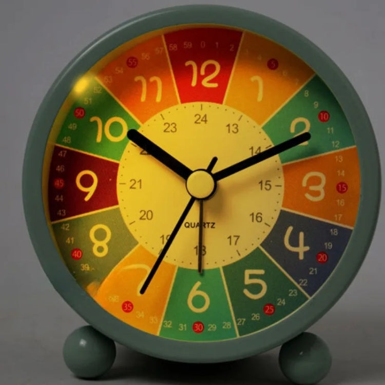 Children Educational Alarm Clock Desktop Mute Small Clock With Night Light, Style: Yellow - Novelty Clock by PMC Jewellery | Online Shopping South Africa | PMC Jewellery | Buy Now Pay Later Mobicred