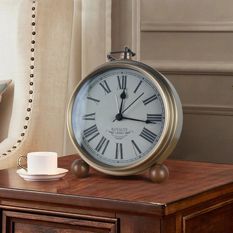 Retro Iron Alarm Clock Simple Desktop Quartz Clock, Style: Arab Number - Novelty Clock by PMc TechLife | Online Shopping South Africa | PMc TechLife | Buy Now Pay Later Mobicred