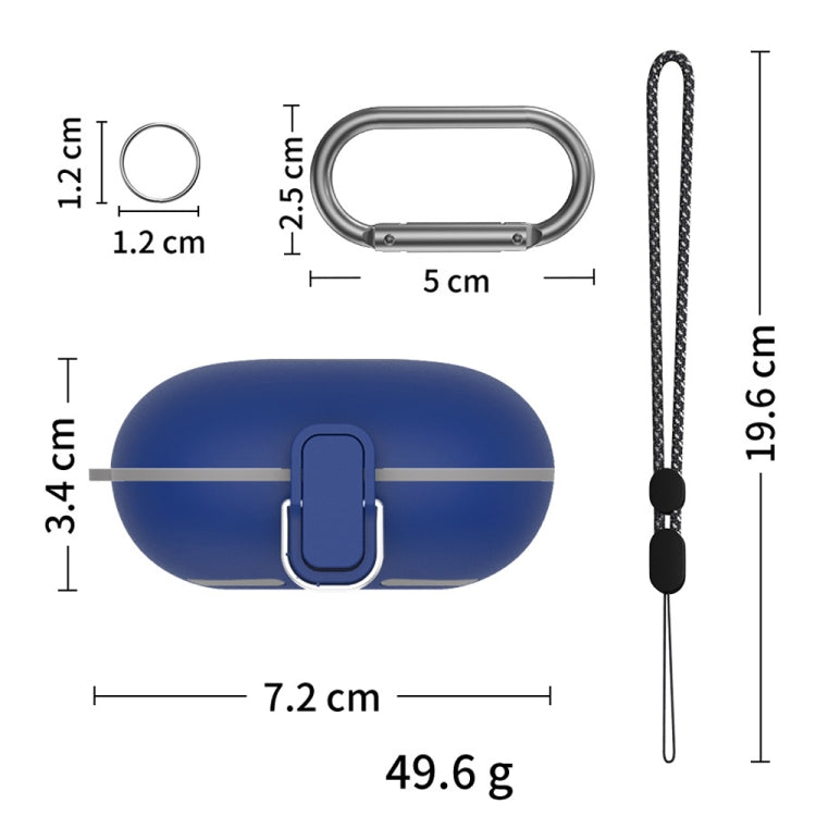 For Beats Fit Pro Switch Type Anti-fall Earphone Protective Case with Buckle Lanyard(Black) - Other Case by PMC Jewellery | Online Shopping South Africa | PMC Jewellery | Buy Now Pay Later Mobicred