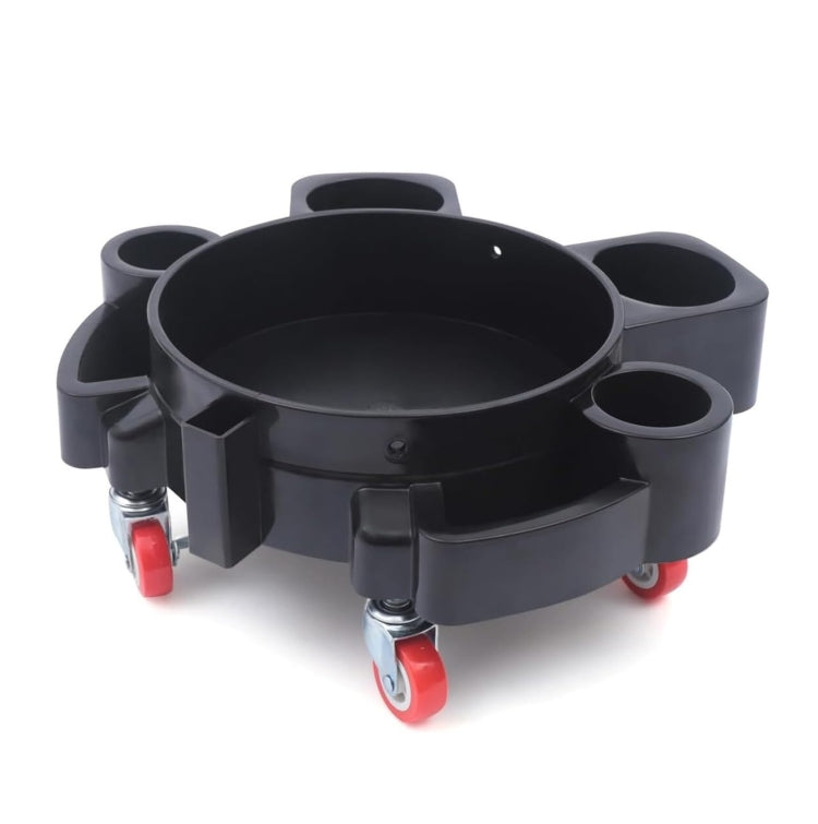 Multifunctional Cleaning Bucket Pulley Base Car Wash Mobile Stool(Black) - Car washing supplies by PMC Jewellery | Online Shopping South Africa | PMC Jewellery | Buy Now Pay Later Mobicred