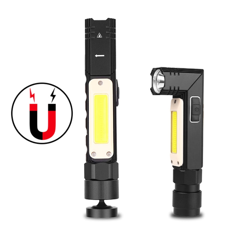 XPG+COB Red White Light USB Rechargeable Folding Strong Light Flashlight, Style: 3189B Small With Headlight Belt - Headlamp by PMc TechLife | Online Shopping South Africa | PMc TechLife | Buy Now Pay Later Mobicred