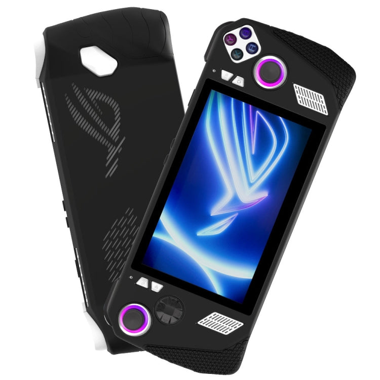 For ASUS ROG Ally Game Console Silicone Protective Cover + Button Cap Set Pocket Gaming Accessories(White) - Cases by PMC TechLife | Online Shopping South Africa | PMC TechLife | Buy Now Pay Later Mobicred
