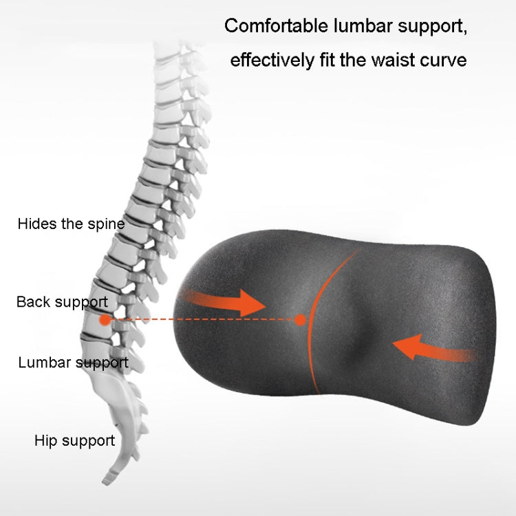 Car Cushion Driving Seat Cervical Support Backrest Pillow, Style: Headrest + Waist Pad Gray - Seat Accessories by PMC TechLife | Online Shopping South Africa | PMC TechLife | Buy Now Pay Later Mobicred
