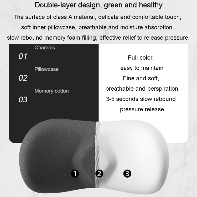 Car Cushion Driving Seat Cervical Support Backrest Pillow, Style: Headrest + Waist Pad Gray - Seat Accessories by PMC TechLife | Online Shopping South Africa | PMC TechLife | Buy Now Pay Later Mobicred