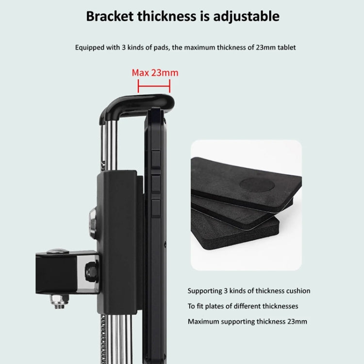 Tablet Wall Mount Holder Foldable Extendable Aluminum Alloy Mount With Anti Theft Security Lock - Lazy Bracket by PMC Jewellery | Online Shopping South Africa | PMC Jewellery