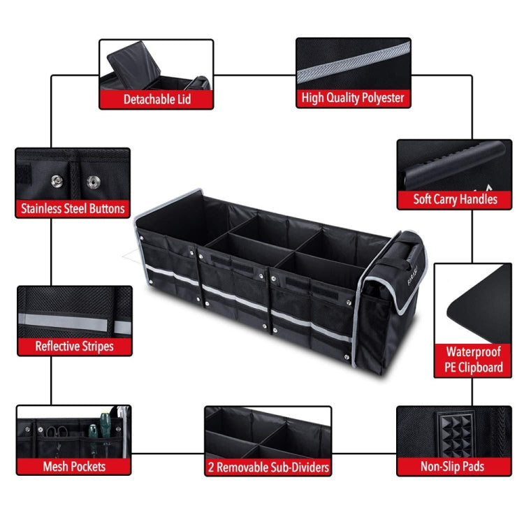 90x35x30cm Oxford Cloth Car Multifunctional Foldable Glove Storage Box - Stowing Tidying by PMC TechLife | Online Shopping South Africa | PMC TechLife | Buy Now Pay Later Mobicred