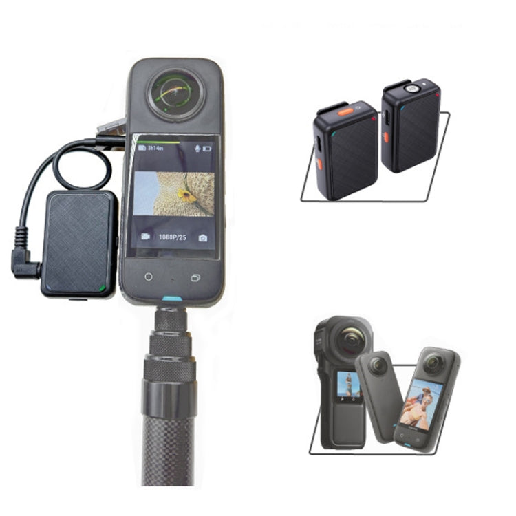 For  Insta360 X3 / ONE X2 2.4G Wireless Lavalie Microphone System, Spec: 1 Drag 2 - Others by PMC Jewellery | Online Shopping South Africa | PMC Jewellery | Buy Now Pay Later Mobicred
