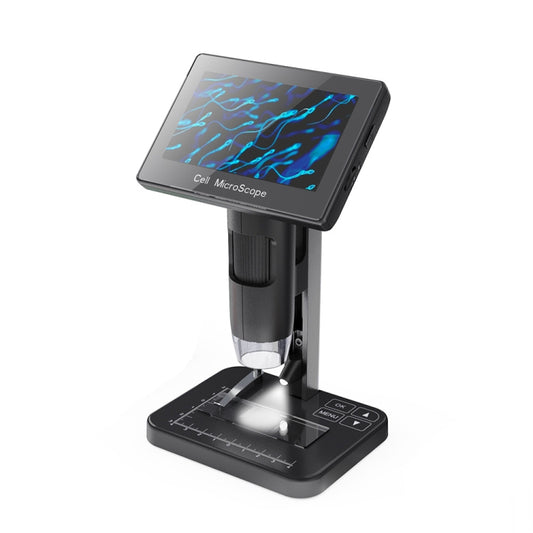 HD Electronic Digital Microscope 5 Inch Screen Touch Key 8000X Biological Cell Electronic Magnifying Glass - Digital Microscope by PMC Jewellery | Online Shopping South Africa | PMC Jewellery | Buy Now Pay Later Mobicred