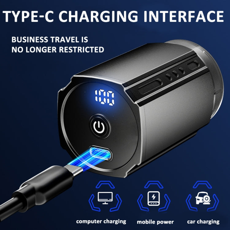 Smart Digital Display Electric Shaver Rechargeable Pocket Razor, Spec: Suspension Knife Net Guncolor - Electric Shavers by PMC TechLife | Online Shopping South Africa | PMC TechLife | Buy Now Pay Later Mobicred