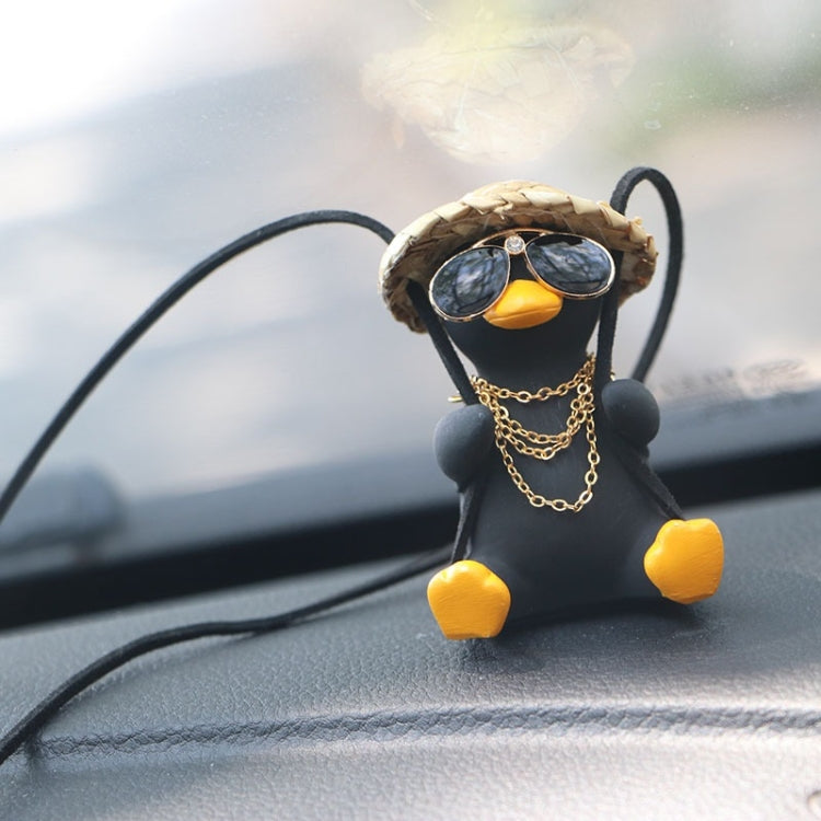 Swing Tycoon Duck Car Decoration Pendant(Black) - free shipping - PMC TechLife - Order now!