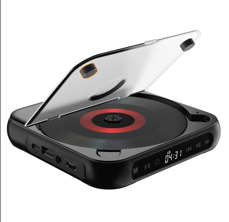 Kecag KC-918 Bluetooth CD Player Rechargeable Touchscreen Headphone Small Music Walkman(Black) - DVD & LCD Player by Kecag | Online Shopping South Africa | PMC TechLife | Buy Now Pay Later Mobicred