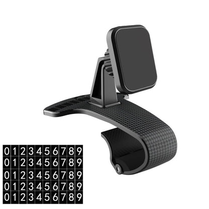 Magnetic Mobile Phone Car Holder Dashboard Parking Number Plate(X1+C1 Black) - Car Holders by PMC Jewellery | Online Shopping South Africa | PMC Jewellery | Buy Now Pay Later Mobicred