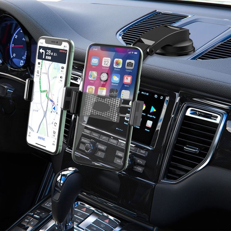 Car Dashboard Suction Cup Double Chuck Mobile Phone Holder(CP-T1) - Car Holders by PMC TechLife | Online Shopping South Africa | PMC TechLife | Buy Now Pay Later Mobicred