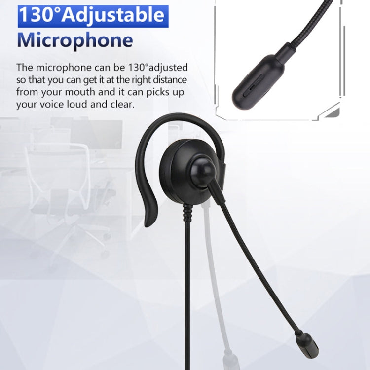 SOYTO SY227 Single-side Operator Ear Hook Headset Corded Computer Headset, Interfaces: Separation USB Wire Control - Microphones & Headsets by SOYTO | Online Shopping South Africa | PMC TechLife | Buy Now Pay Later Mobicred