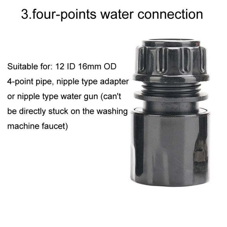 Household High Pressure Car Wash Metal Water Jet Car Brushing Booster Nozzle, Accessories: 4 Connector+5m Pipe - Car Washer & Accessories by PMC Jewellery | Online Shopping South Africa | PMC Jewellery | Buy Now Pay Later Mobicred