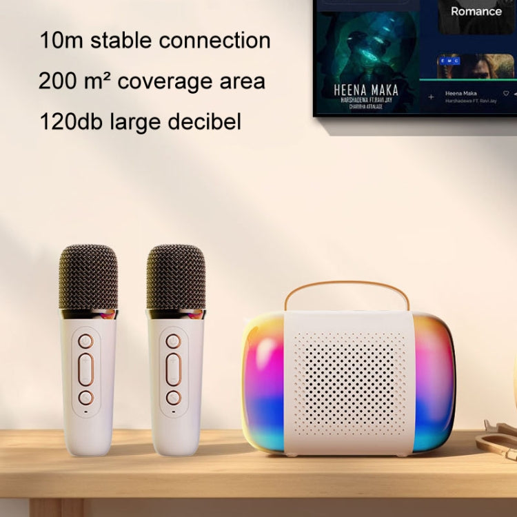 Y5 1 Microphone Portable Bluetooth Speaker Home And Outdoor Wireless Karaoke Audio(Pink) - Microphone by PMC TechLife | Online Shopping South Africa | PMC TechLife | Buy Now Pay Later Mobicred