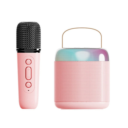 Home Portable Bluetooth Speaker Small Outdoor Karaoke Audio, Color: Y2 Pink(Monocular wheat) - Microphone by PMC Jewellery | Online Shopping South Africa | PMC Jewellery | Buy Now Pay Later Mobicred