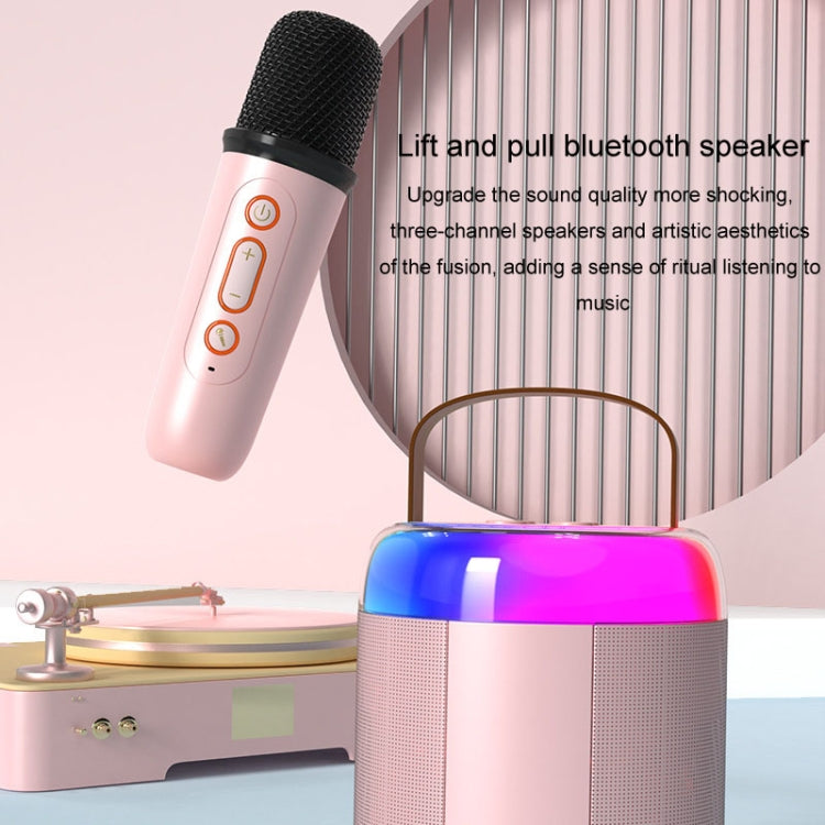 Home Portable Bluetooth Speaker Small Outdoor Karaoke Audio, Color: Y1 White(Monocular wheat) - Microphone by PMC TechLife | Online Shopping South Africa | PMC TechLife | Buy Now Pay Later Mobicred