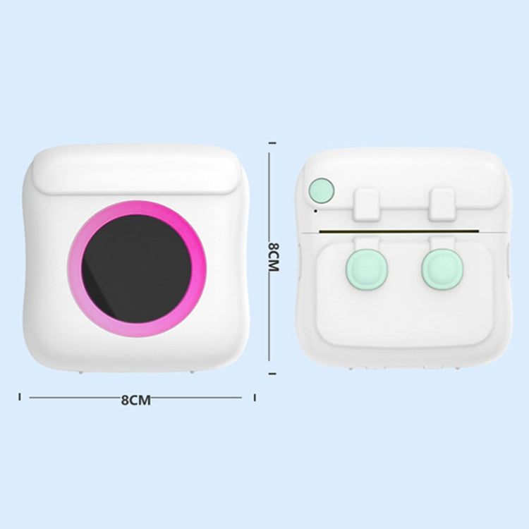 C22 Colorful Ambient Light Portable Mini Inkless Thermal Bluetooth Printer Error Question Label Printer(White) - Printer by PMC TechLife | Online Shopping South Africa | PMC TechLife | Buy Now Pay Later Mobicred