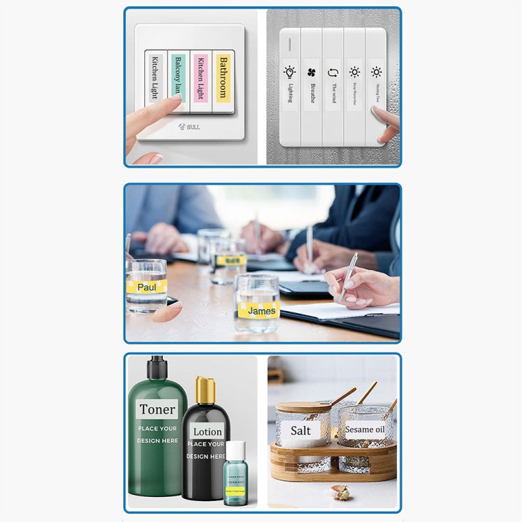 C22 Colorful Ambient Light Portable Mini Inkless Thermal Bluetooth Printer Error Question Label Printer(White) - Printer by PMC TechLife | Online Shopping South Africa | PMC TechLife | Buy Now Pay Later Mobicred