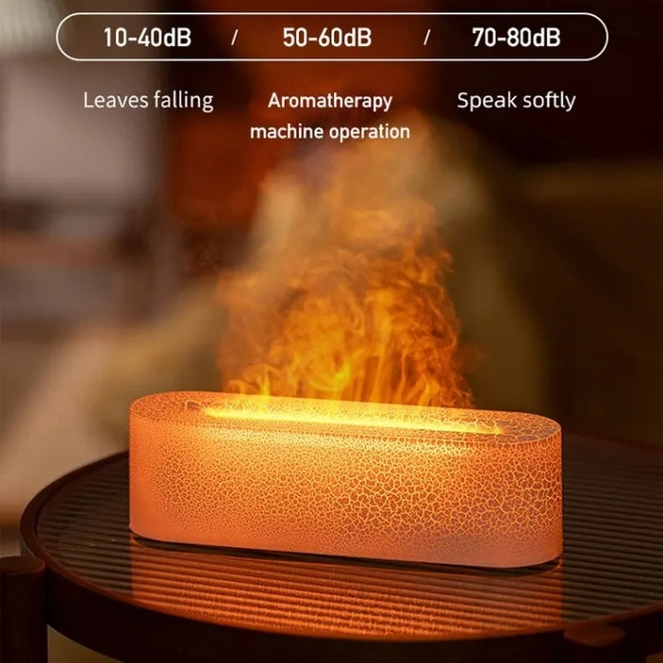 Lava Flame Aromatherapy Machine Air Atomizing Humidifier With Colorful Light, Model: DQ711 Pro White - free shipping - PMC TechLife - Order now!