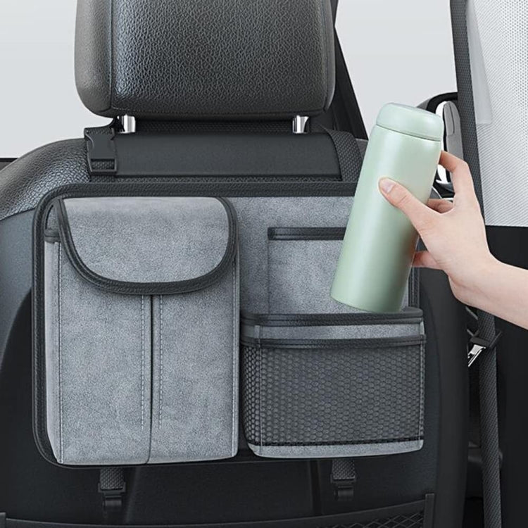 Car Seat Back Organizer Multifunctional Storage Bag Decorative Products(Brown) - Stowing Tidying by PMC TechLife | Online Shopping South Africa | PMC TechLife | Buy Now Pay Later Mobicred