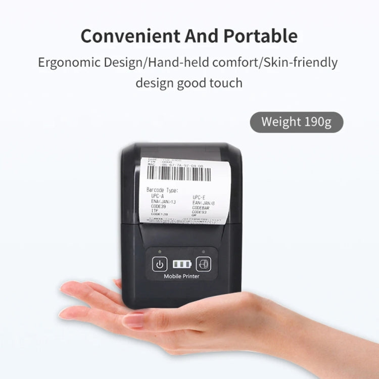 58mm Portable USB Charging Home Phone Bluetooth Thermal Printer(US Plug) - Printer by PMC TechLife | Online Shopping South Africa | PMC TechLife | Buy Now Pay Later Mobicred