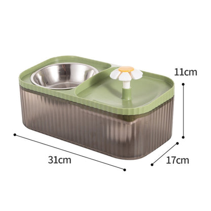 Feed Water Machine Automatic Feeder Cat Dog Drink Water Heater Pet Smart Feeding Bowl(Blue) - Drinking Fountain by PMC Jewellery | Online Shopping South Africa | PMC Jewellery