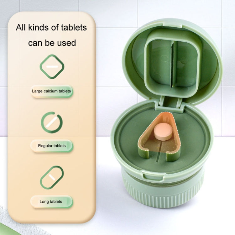 Portable 4 In 1 Mini Pill Box Multifunctional Cutting And Dispensing Device(Green) - free shipping - PMC TechLife - Order now!