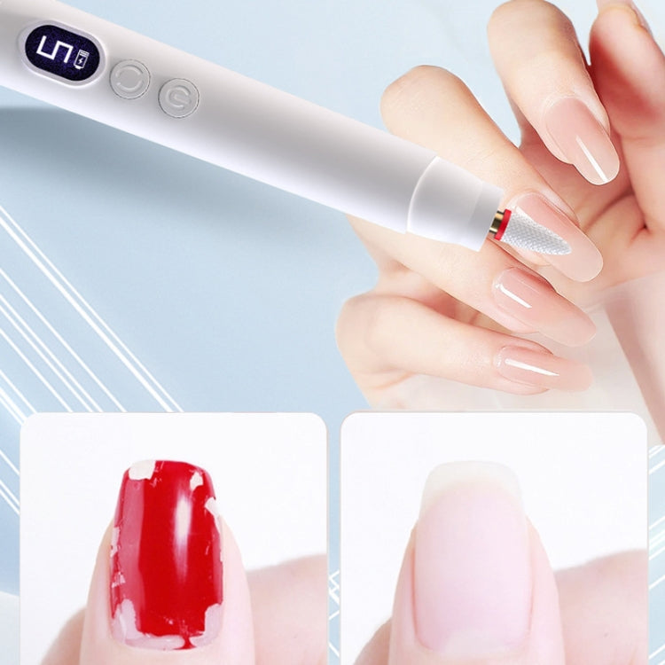 HX-10 LED Digital Display Multifunctional Nail Polisher Polishing and Exfoliating Manicure Tools(Pink) - Grinding Tools & Accessories by PMC TechLife | Online Shopping South Africa | PMC TechLife | Buy Now Pay Later Mobicred