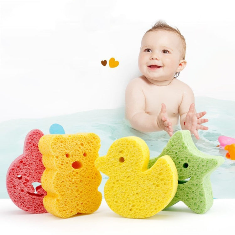 Baby Bathing Wood Pulp Sponge Cute Cartoon Soft Bath Sponge Bath Scrubber, Model: Bunny - Bath Brushes & Sponges by PMc TechLife | Online Shopping South Africa | PMc TechLife | Buy Now Pay Later Mobicred
