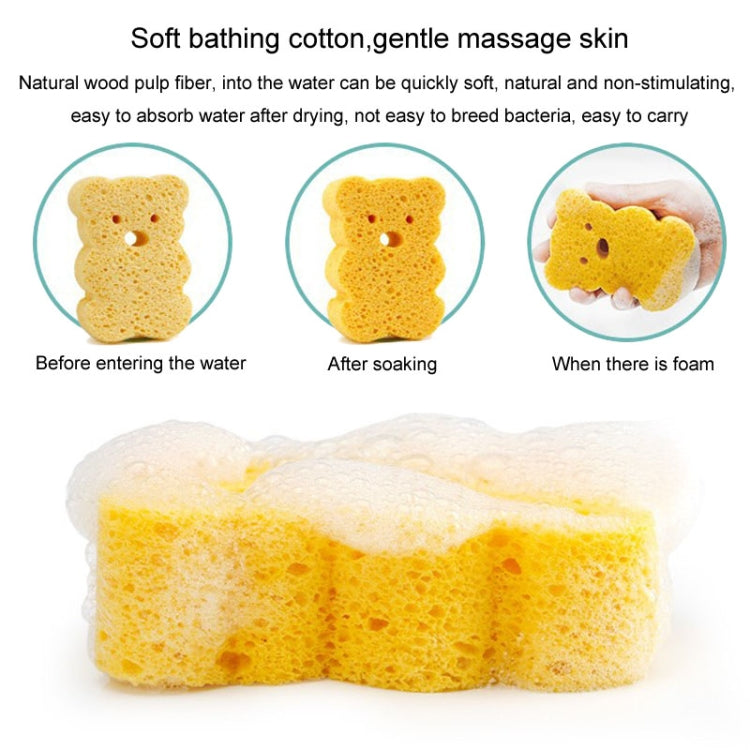 Baby Bathing Wood Pulp Sponge Cute Cartoon Soft Bath Sponge Bath Scrubber, Model: Bunny - Bath Brushes & Sponges by PMc TechLife | Online Shopping South Africa | PMc TechLife | Buy Now Pay Later Mobicred