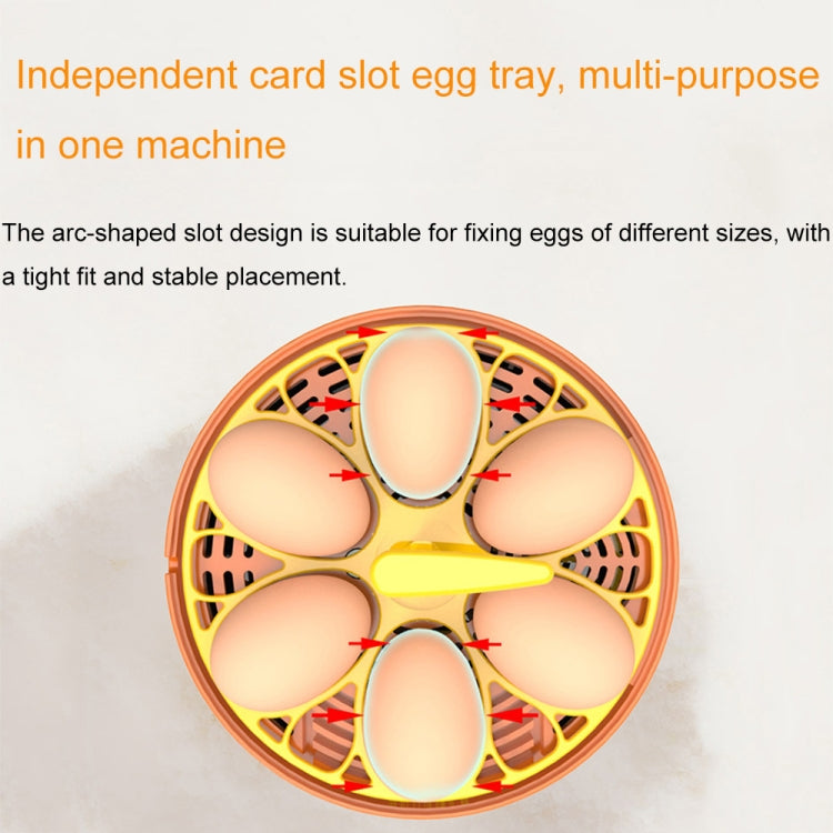 6-Eggs Small Household Experimental Children Smart Chicken Incubators, Spec: Dual-electric Automatic UK Plug - Incubators by PMC Jewellery | Online Shopping South Africa | PMC Jewellery