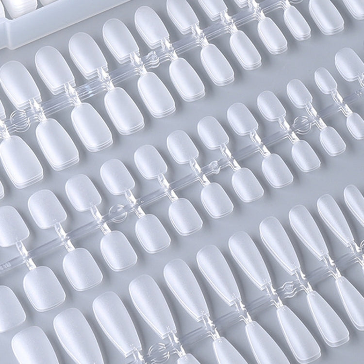 10pairs Of 100pcs/Box Frosted False Nails Artificial Tip, Shape: Short Square Circle XS - free shipping - PMC Jewellery - Order now!
